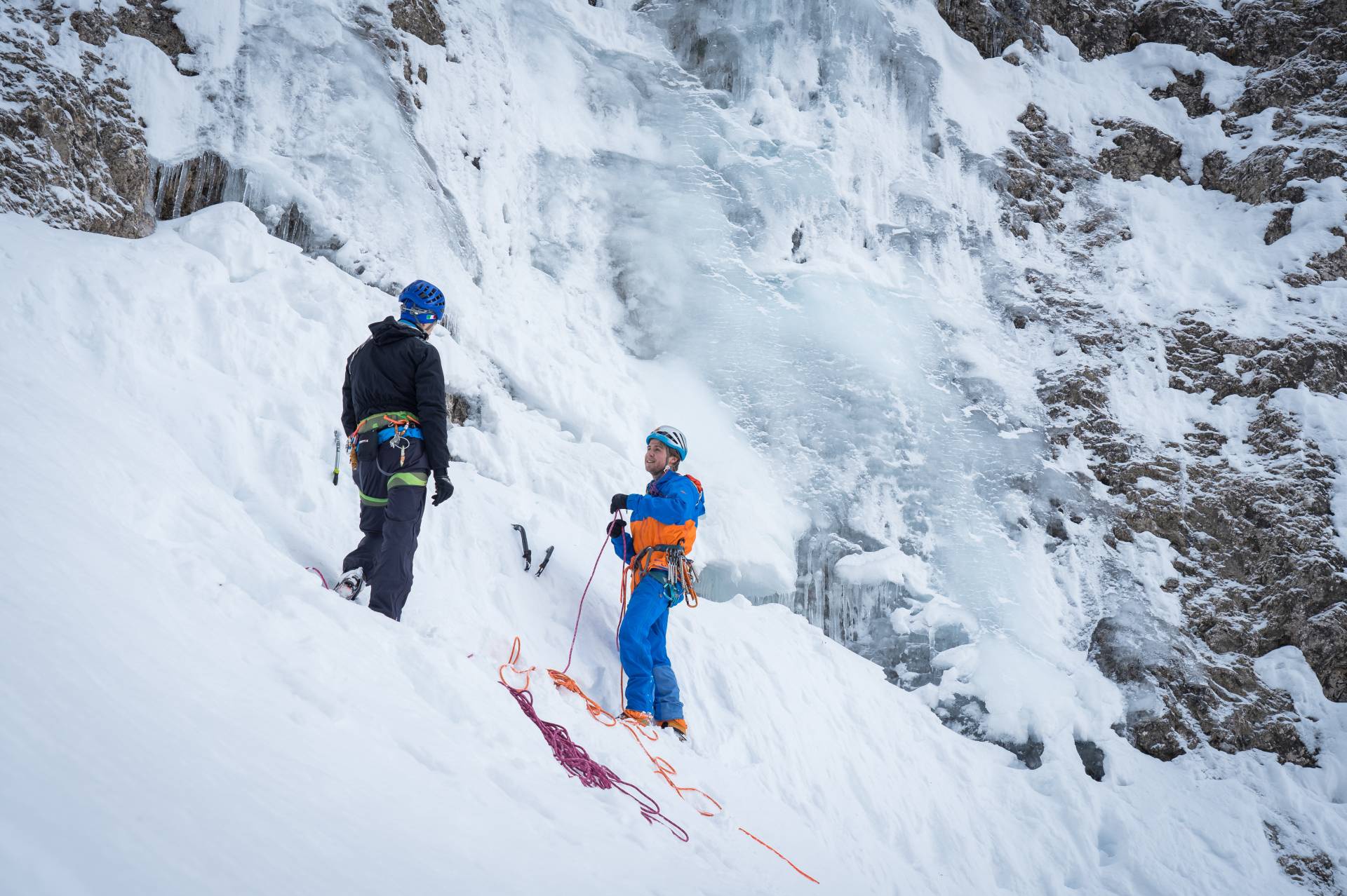 Catores Dolomites Guides - Eisklettern f&uuml;r Anf&auml;nger in den Dolomiten