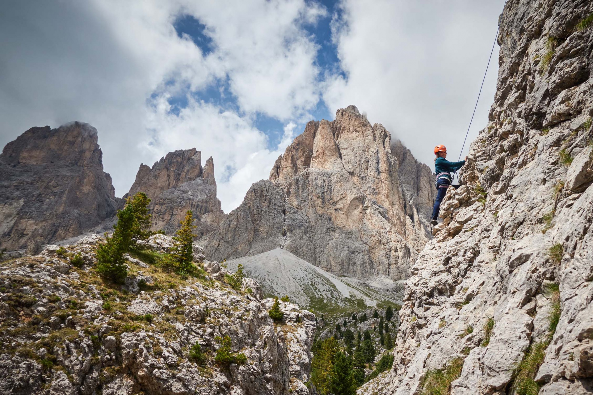 Catores Dolomites Guides - Familien-Klettertag mit Bergf&uuml;hrer in Gr&ouml;den