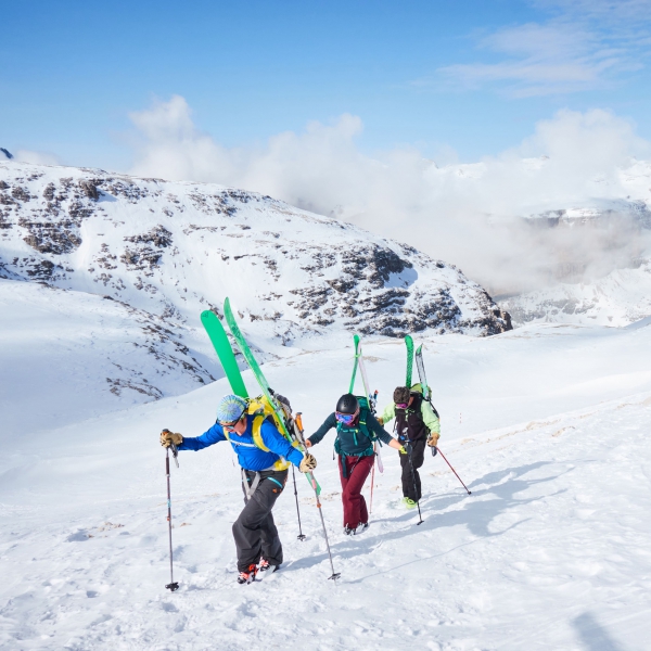 &Uuml;berquerung des Sellamassivs - Freeride Mittagstal mit einheimischem Bergf&uuml;hrer - Catores
