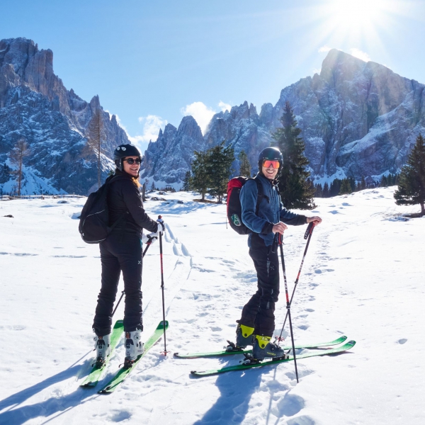 Schnupper-Skitour Piz Uridl - Schnupper-Skitour Gr&ouml;den - Von der Piste ins Gel&auml;nde - Catores