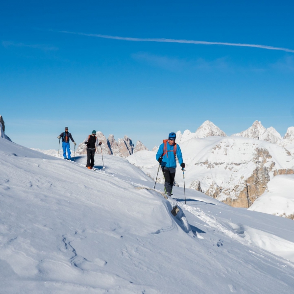 Paradiso dello scialpinismo e freeride del Sella - Freeride Val Setus con Vallon del Pisciad&ugrave; - Catores