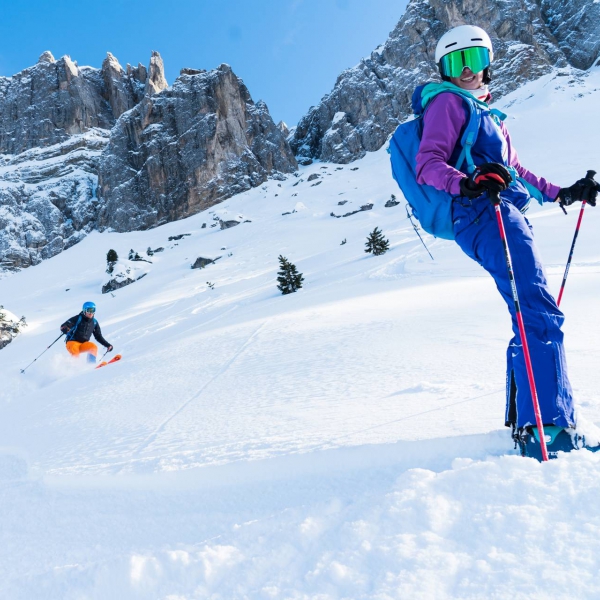 Skigenuss unter den Geislerspitzen - Klassische Skitouren in Gr&ouml;den und Dolomiten - Catores