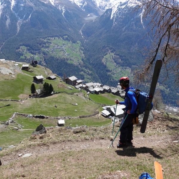 Am Ende der Durchquerung - Jungen - Tour du Ciel - Walliser Skidurchquerung mit Bergf&uuml;hrer - Catores