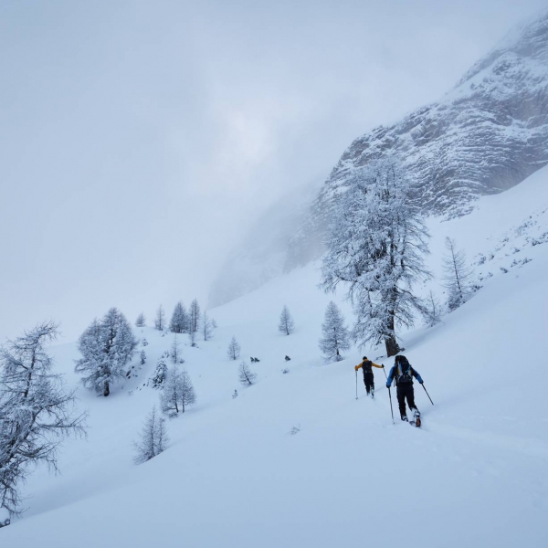Spurenlage und Lawinenbeurteilung im Gel&auml;nde - Skitourenkurs f&uuml;r Fortgeschrittene im Gr&ouml;dnertal - Catores
