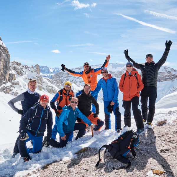 Forcella della Roa nel Parco naturale Puez-Odle - Settimana di sci alpinismo in Val Gardena con le Guide Catores - Catores