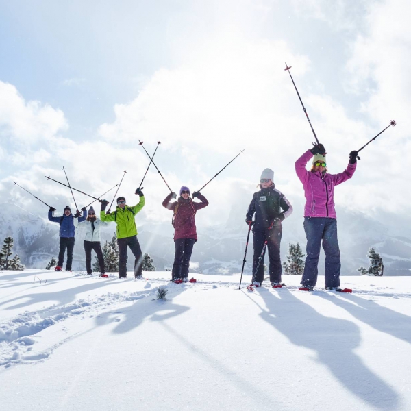 Gef&uuml;hrter Ausflug mit Freunden - Schneeschuhwandern Rasch&ouml;tz - Catores