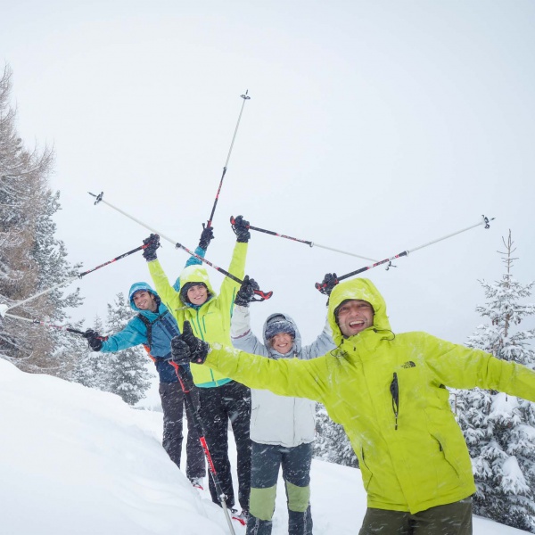 Piz Uridl d'inverno - Ciaspolata sotto il Sassolungo - Alpe di Siusi - Catores