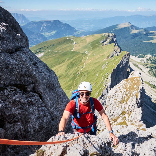 Leichte Kletterei am Normalweg - Kleine Fermeda Normalweg - Geislerspitzen mit Bergf&uuml;hrer - Catores