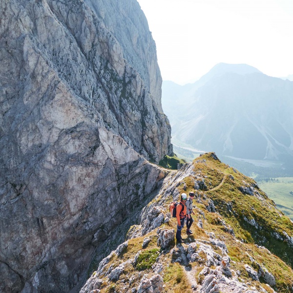 Klettern Naturpark Puez Geisler - Kleine Fermeda Normalweg - Geislerspitzen mit Bergf&uuml;hrer - Catores