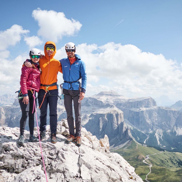 On the summit of Five Fingers Peak (2,996 m) - F&uuml;nffinger - Five Fingers Normal Route: Guided Dream Climb - Catores
