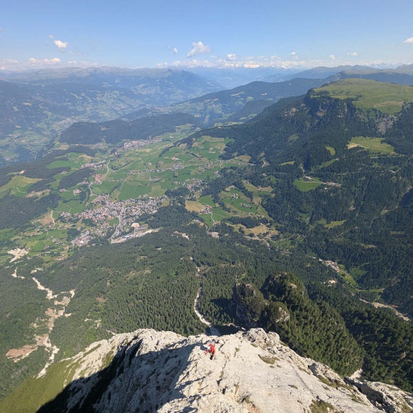 Valle Isarco, Castelrotto e Siusi dall'alto - Via normale alla Punta Santner - Catores