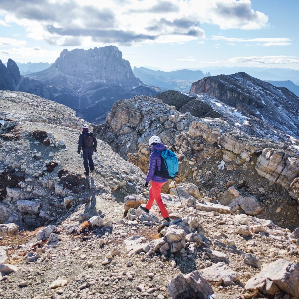 Abstieg Val Chedul - Gr&ouml;dnerjoch - Sas Ciampac - Adang - Catores
