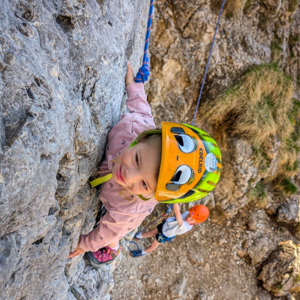 Arrampicata per bambini in Val Gardena - Prova di arrampicata per bambini - Catores