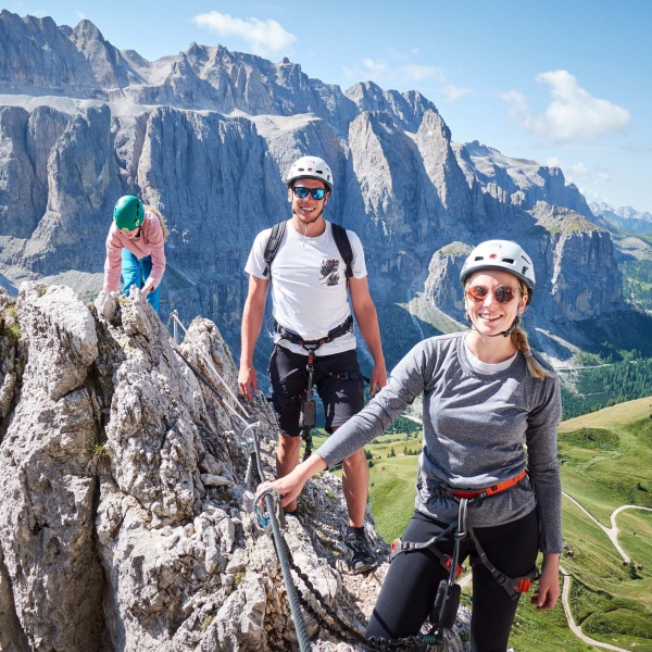 First via ferrata experience in the Dolomites - Small Cir &ndash; Beginner Via Ferrata with mountain guide - Catores