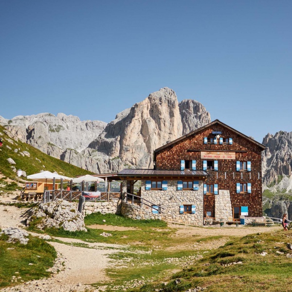 Die Rotwandh&uuml;tte im Rosengarten - Rotwand Klettersteig mit Bergf&uuml;hrer - Catores