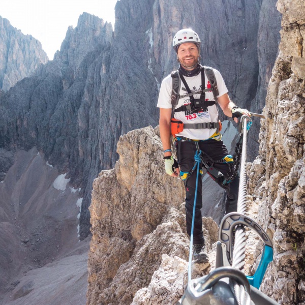 Via ferrata in the Dolomites - Oskar Schuster via ferrata on Sassopiatto - Catores