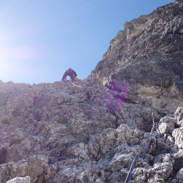 Vorstieg im Dolomit - Alpin-Kletterkurs f&uuml;r Anf&auml;nger Dolomiten - Catores