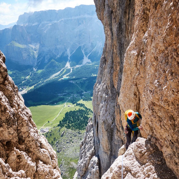Seill&auml;nge unterhalb der Pichl-Kanzl - Langkofel Nordwand - Pichlf&uuml;hre - Catores