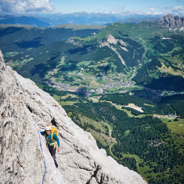 Die Schl&uuml;sselseill&auml;ngen nach der Pichlkanzl - Langkofel Nordwand - Pichlf&uuml;hre - Catores