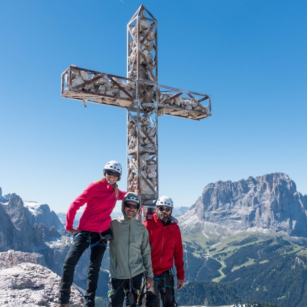 Gipfelkreuz Gro&szlig;e Cir - Gro&szlig;e Cir - Panoramagipfel am Gr&ouml;dnerjoch - Catores
