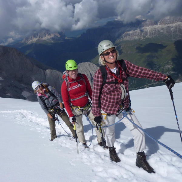 Richtung Gipfel - Marmolada - Westgrat Klettersteig - Catores