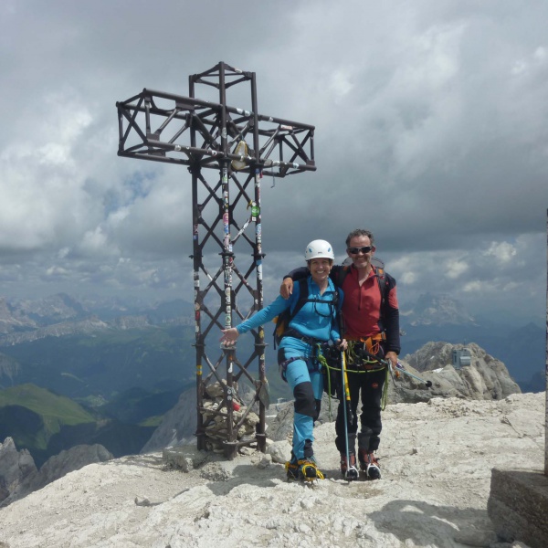 Gipfel Punta Penia - Marmolada - Westgrat Klettersteig - Catores